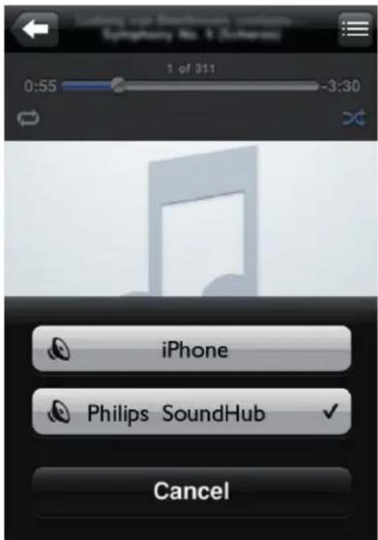 Symphony No. 1 (Sound) 0:55 1 of 311 -3:30 iPhone Philips SoundHub Cancel