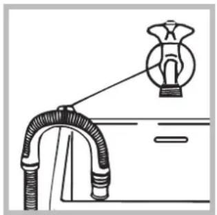 INDESIT WITL 1061 - Collegamento del tubo di scarico - 2