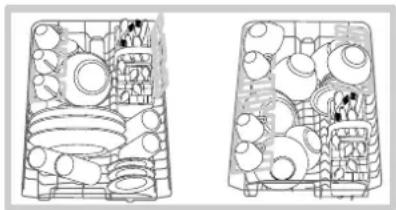 Two identical line drawings of a container with internal compartments and circular patterns, no text or symbols present.