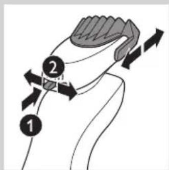 Diagram illustrating a neck massage technique with labeled parts 1 and 2, showing directional arrows indicating movement.