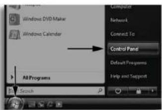 Windows DVD Maker Windows Calendar All Programs Search Control Panel Default Programs Help and Support