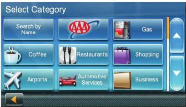 Select Category Search by Name AAA Gas Coffee Restaurants Shopping Airports Automotive Services Business
