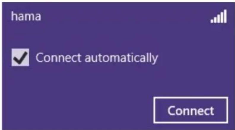 hama Connect automatically Connect