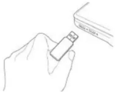HAMA 00053132 - Inserting the USB WLAN stick - 1