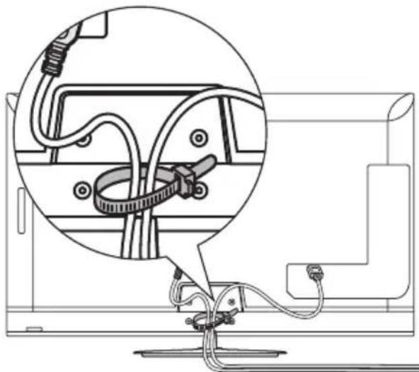 NEC MultiSync E654 - Using Cable Clamper - 1