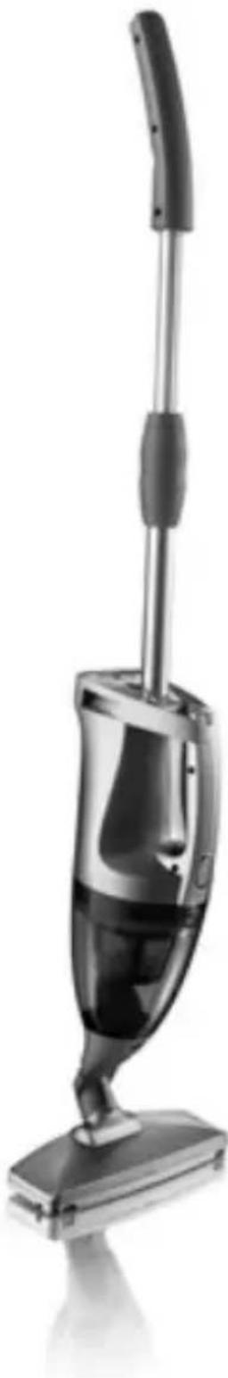 Black and white photo of a vacuum cleaner with handle and control lever (no visible text or symbols)