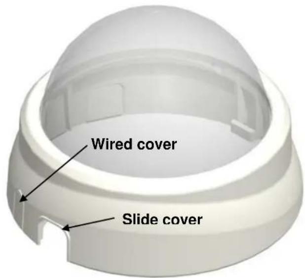 Wired cover Slide cover