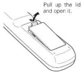 Pull up the lid and open it.