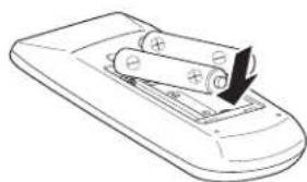 SANYO PDG-DXL2000 - Remote Control Battery Installation - 2