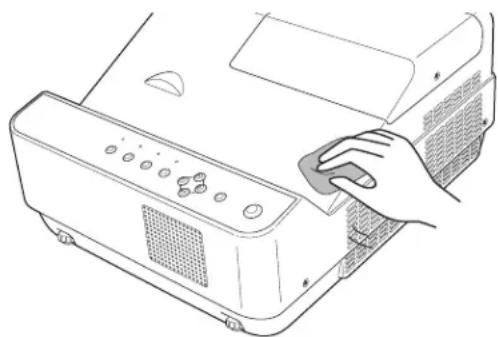 SANYO PDG-DXL2000 - Cleaning the Projector Cabinet - 1