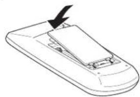 SANYO PDG-DXL2000 - Remote Control Battery Installation - 3