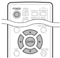 POWER OPEN CLOSE DISPLAY TV POWER AUDIO SUBTITLE INPUT POP UP MEN ENTER EXIT RETURN 5%