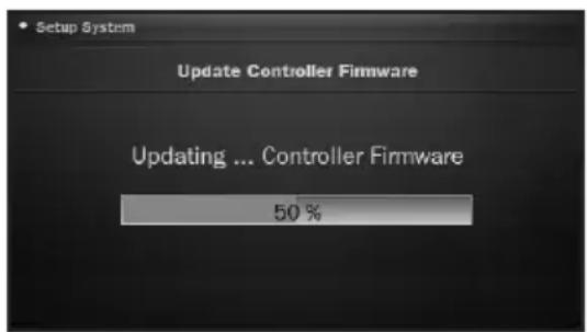 Setup System Update Controller Firmware Updating ... Controller Firmware 50 %