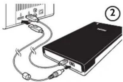 PHILIPS SPE2005CC - How to connect this external hard disk on your system? - 2