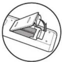 MAGNAVOX ZC320MW8B - Installing the Batteries in the Remote Control - 3