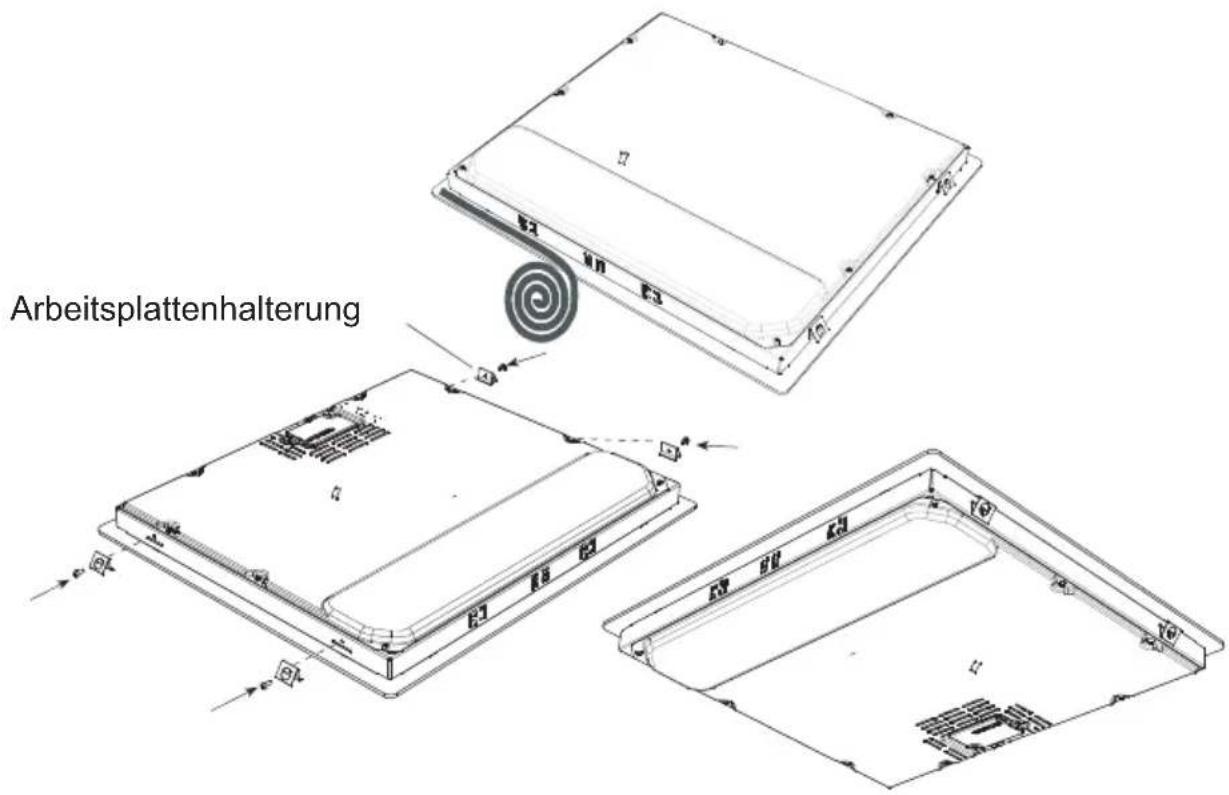 Arbeitsplattenhalterung
