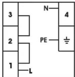3 2 1 L N 4 PE ±