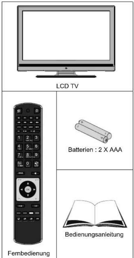 LCD TV Batterien : 2 X AAA Fernbedienung Bedienungsanleitung