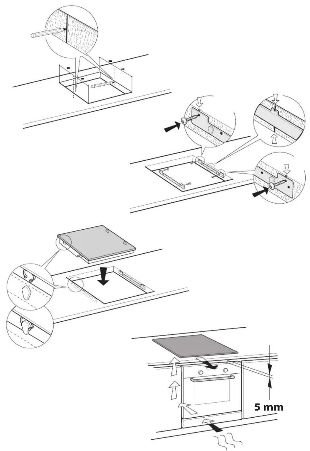 KITCHENAID KHIF 7720/I - Installation diagrams - 1