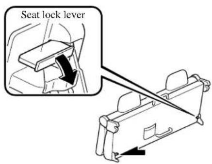 Seat lock lever