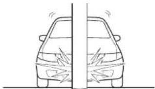MAZDA Premacy (2002) - Limitations to front air bag activation - 1