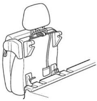 MAZDA Premacy (2002) - To remove a rear seat - 1
