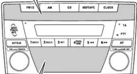 FM1/2 AM CD MD/TAPE CLOCK SEEK TRACK APC + " TA w PTY AUTO-M 100kV 200CA 3 MP1 4" 5" 6" AF TAINING/SMO CMB