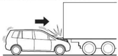 MAZDA Premacy (2002) - Limitations to front air bag activation - 3