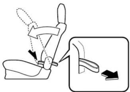 MAZDA Premacy (2002) - To fold second-row seat - 2