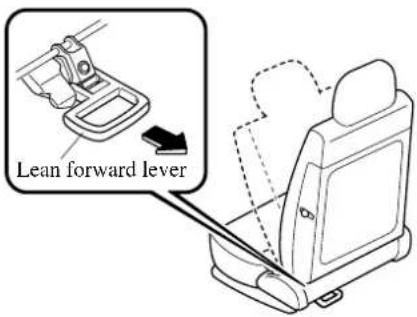 Lean forward lever