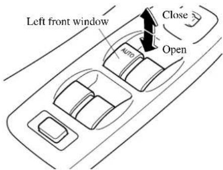 Left front window Close Auto Open