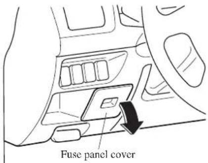 Fuse panel cover