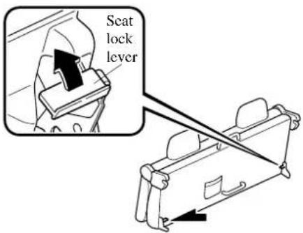 Seat lock lever