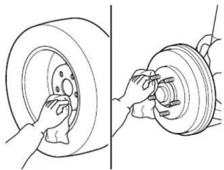 MAZDA Premacy (2002) - ▼Mounting the Spare Tyre - 1