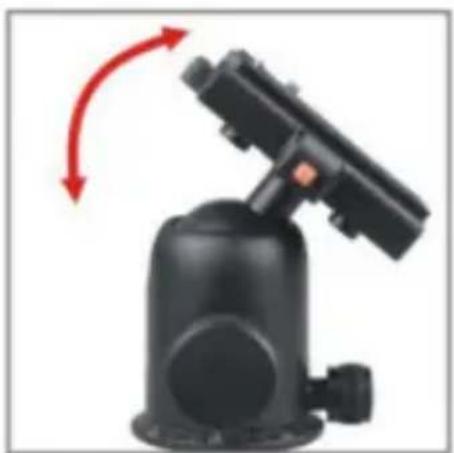 Mechanical device with red directional arrows indicating rotation or movement (no text or symbols visible)