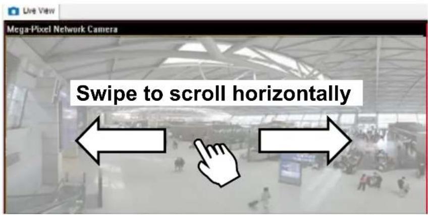 Mega-Pixel Network Camera Swipe to scroll horizontally