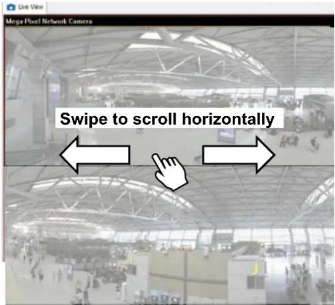 Mega Pixel Network Camera Swipe to scroll horizontally