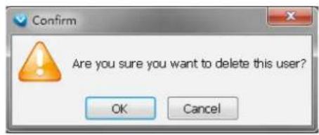 Confirm Are you sure you want to delete this user? OK Cancel