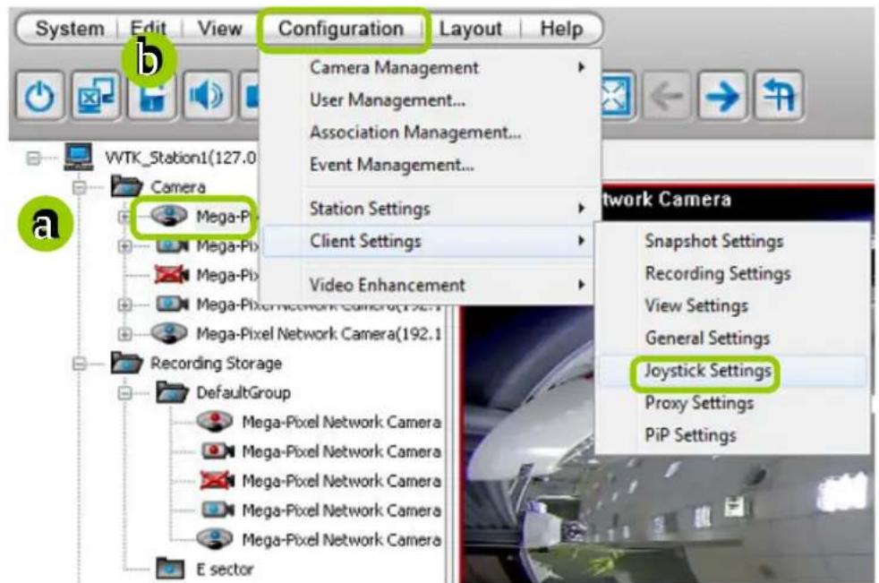 System Edit View Configuration Layout Help Camera Management User Management... Association Management... Event Management... Station Settings Client Settings Video Enhancement Network Camera Snapshot Settings Recording Settings View Settings General Settings Joystick Settings Proxy Settings PiP Settings WTK_Station1(127.0) Camera Mega-Pi Mega-Pix Mega-Pixel Network Camera(192.1) Mega-Pixel Network Camera(192.1) Recording Storage DefaultGroup Mega-Pixel Network Camera Mega-Pixel Network Camera Mega-Pixel Network Camera Mega-Pixel Network Camera Mega-Pixel Network Camera E sector