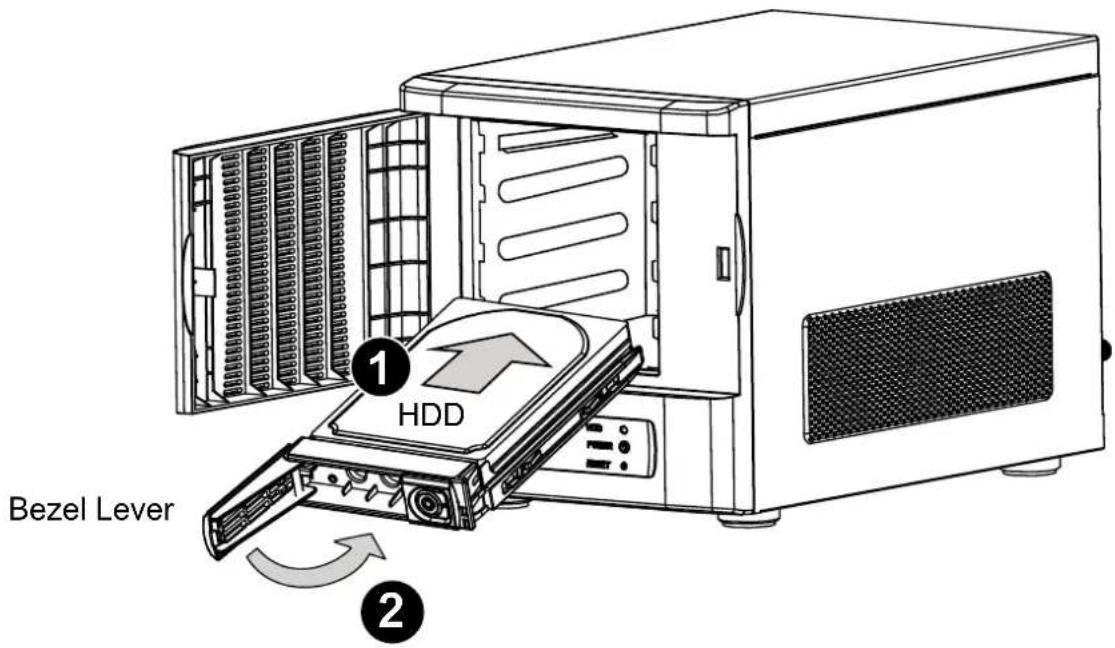 1 HDD Bezel Lever 2