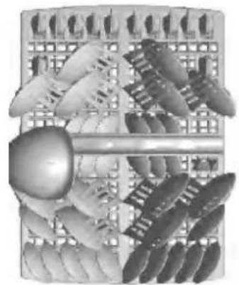NEVIR NVR-4802 6P-12CD - Cesto para cubiertos - 1