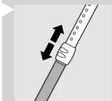 Diagram of a tool with two arrows indicating movement or force direction.