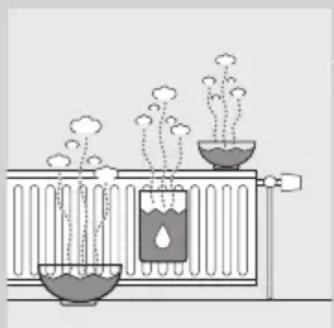 Diagram of a scientific apparatus with two test tubes and rising particles, no text or symbols present