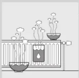 Diagram of a chemical experiment setup with two beakers and rising vapor, no text or symbols present