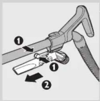 Diagram of a welding torch with numbered parts indicating tool positioning and movement