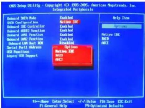 CNSS Setup Utility - Copyright CD 1985-2005, American Ampitrends, Inc. Integrated Peripherals Doneard SATA Rule SATA Configuration Doneard IEC Controller Doneard MBDI Function Doneard LMCI Function Doneard LIM Boot HCM Serial Port Address USB Functions Legacy USB Support Enabled Active IEC Enabled Enabled Enabled Enabled Enabled Options Active IEC HRCI HRCI Help Item Options Active IEC HRCI HRCI 14+---Move Enter-Select +/-Value FIB-Save ESC Exit F1:General Help P3:Optimized Defaults