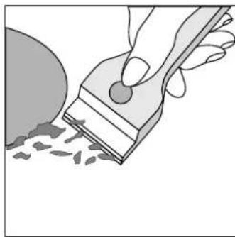 INDESIT K 3C11 (W) - Cleaning the hob surface - 1