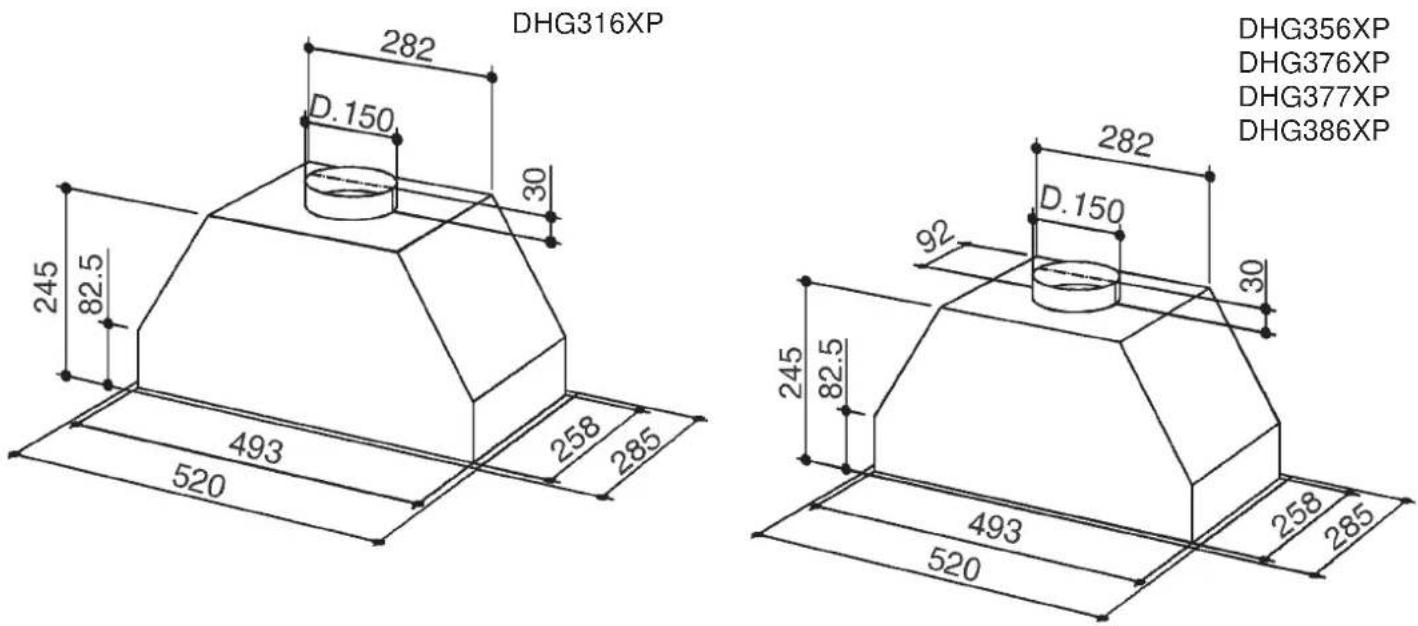DE DIETRICH DHG377XP1 - Technical data - DHG377XP: - 1