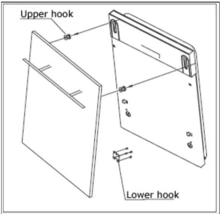 Upper hook Lower hook