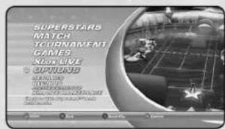 SUPERSTARS MATCH TOURNAMENT GAMES Xbox LIVE © OPTIONS MAYA LEAVES TOMATO AMGENEERSONS THE FUTURE OF THE GAMES THE FUTURE OF THE GAMES COMMENTS